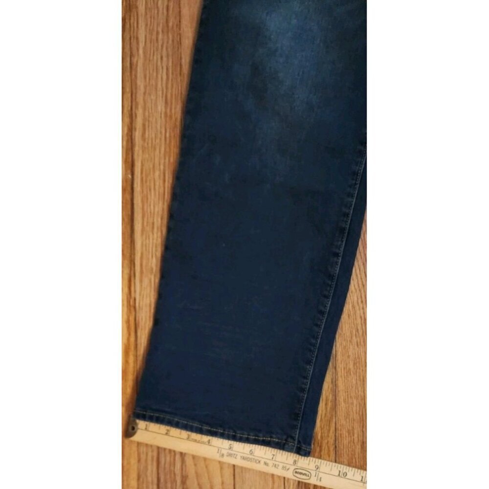 Buffalo David Bitton Jeans 36x30 Blue Relaxed Straight Stretch Driven Basic Dark - Picture 7 of 9